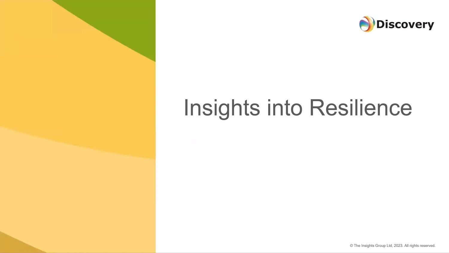 Insights Into Resilience